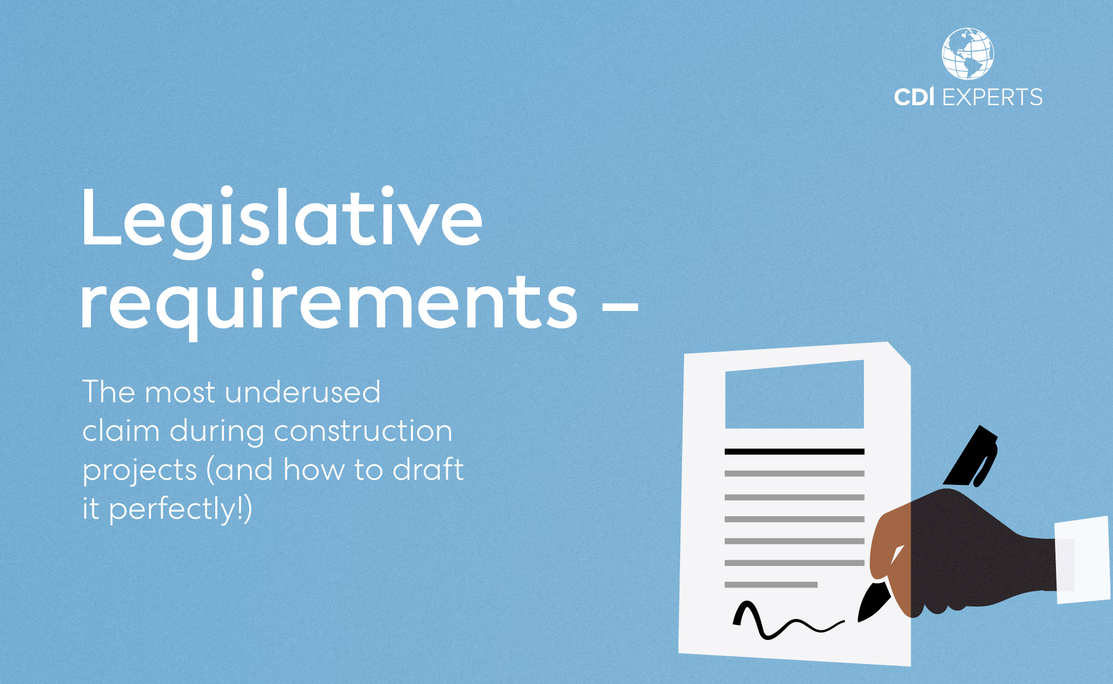 Legislative requirements – The most underused claim during construction projects (and how to draft it perfectly!)